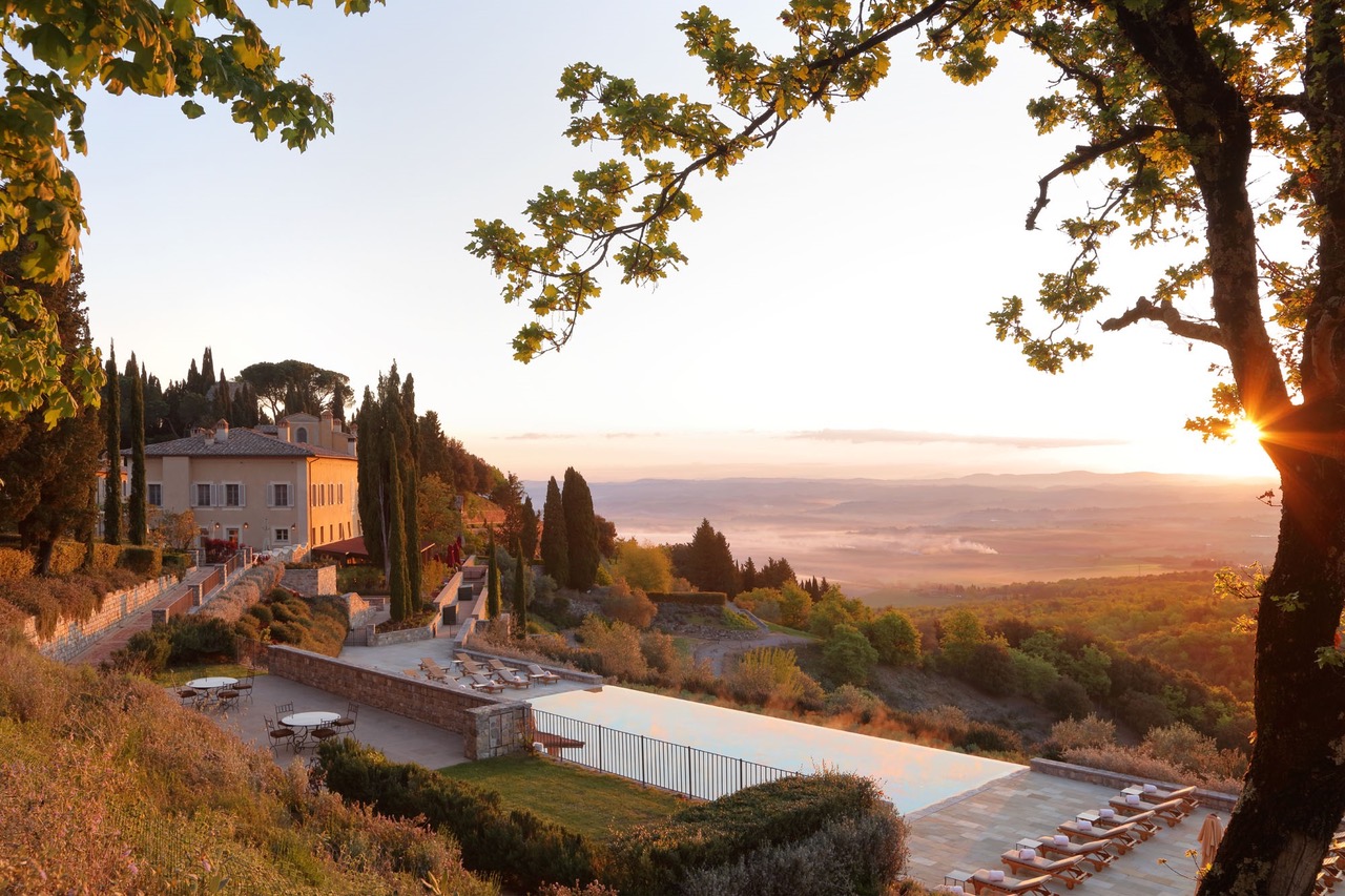 Rosewood Castiglion del Bosco Sunrise Pool