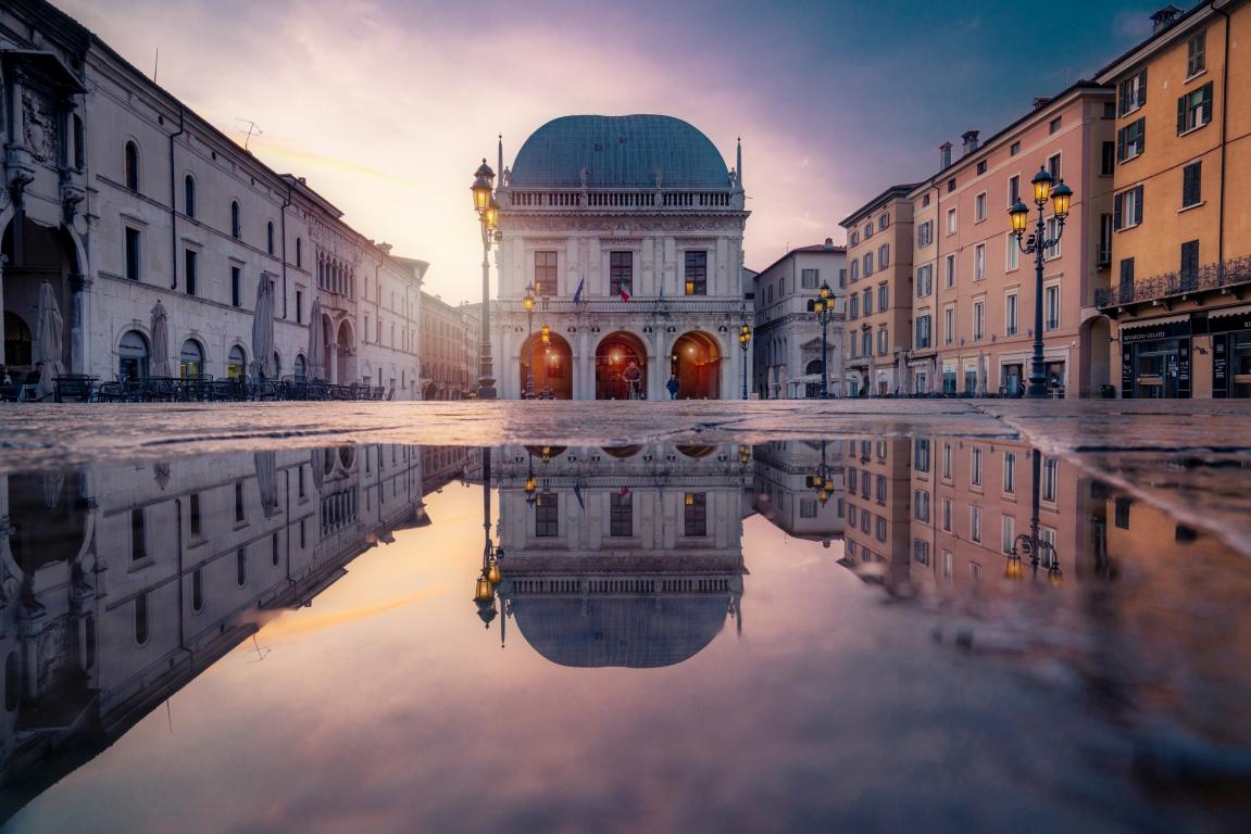 Piazza Loggia in Brescia. Ph credits: Dorian Pellumbi