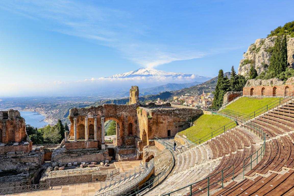 Taormina, Ancient Theatre – photo credits: Sicilian Region Archive