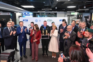 The Special Olympics Torch of Hope arrives at Rome Fiumicino Airport