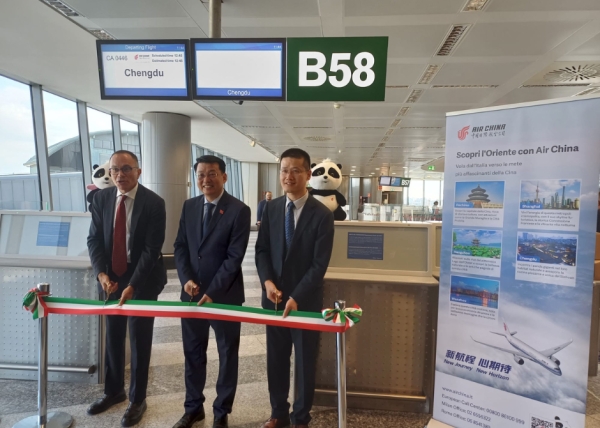Milan Malpensa to Chengdu flights: a new entry for Air China.