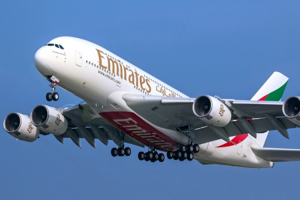 Emirates. The Airbus A380 returns to Rome  