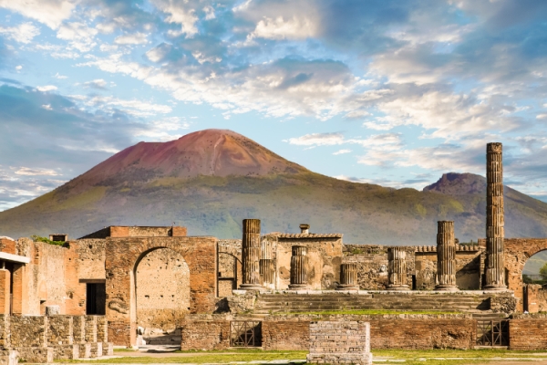 Mount Vesuvius. Mainland Europe’s only active volcano