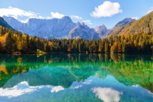 The Val Canale lakes in the Friuli Venezia Giulia region