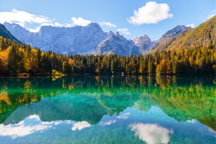 The Val Canale lakes in the Friuli Venezia Giulia region