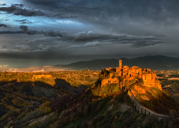 Civita di Bagnoregio. The town near Viterbo in Latium where time has stood still