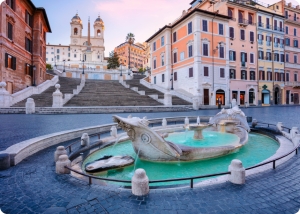 Bonjour from the Spanish Steps?