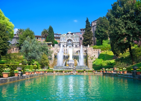 Villa d'Este in Tivoli near Rome is an Italian Renaissance icon