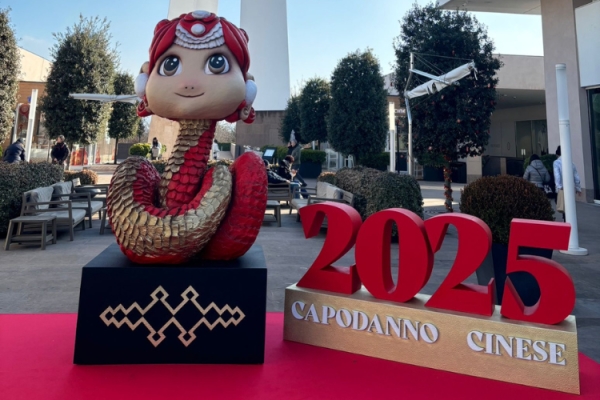 Chinese New Year celebrations at the Torino Outlet Village on 9 February 