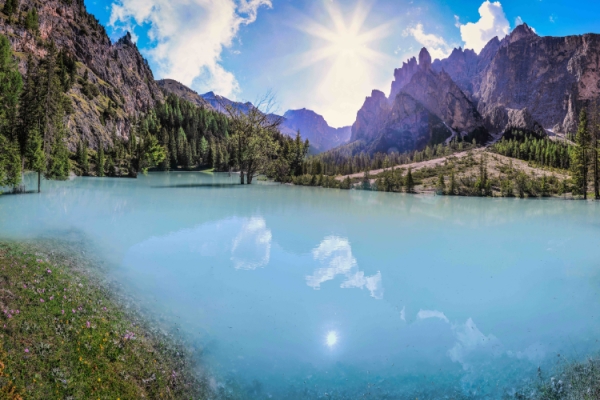 The vanishing seasonal lakes in Alto Adige’s Dolomite mountains