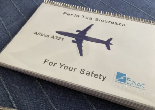 ITA Airways: a briefing card for the blind and visually impaired