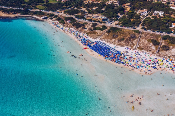 Italy's beaches. Almost, but not quite, at the top
