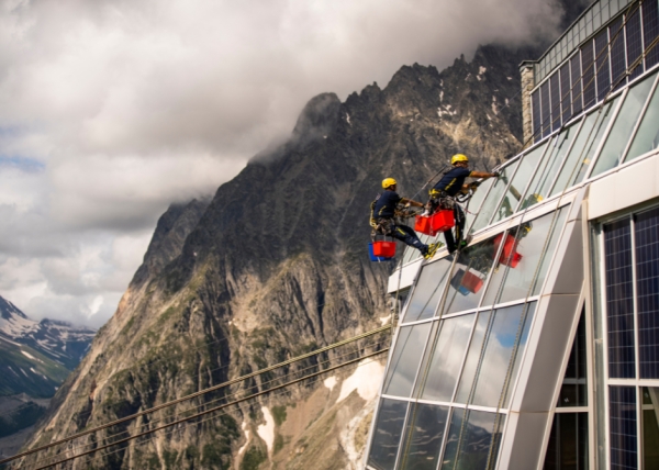 An invisible forest on the Mont Blanc Skyway in the Valle d’Aosta 