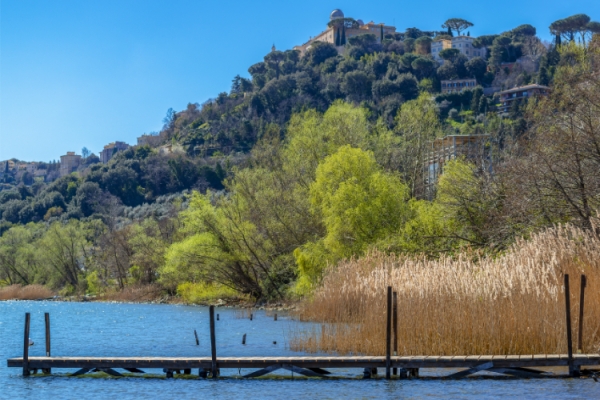 Castel Gandolfo.  The Pope’s summer Residence in the Roman Hills