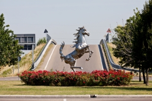 Maranello - Ferrari prancing horse statue
