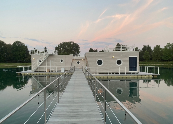 Floating glamping holidays with Waterdream