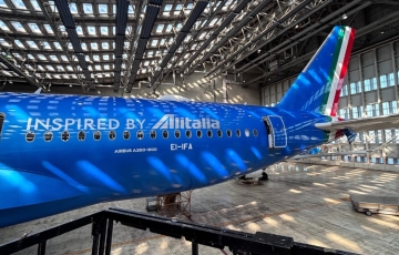 ITA Airways proudly displays the Alitalia brand on three aircraft