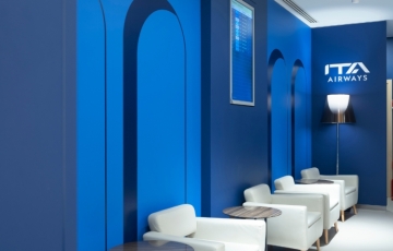 ITA Airways new Piazza Vincenzo Bellini lounge at Catania airport